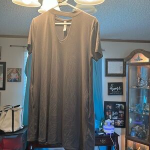 Medium dress shirt for work plunge neckline